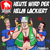 Heute wird der Helm lackiert - Kreisligahelden