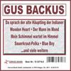 Da sprach der alte Häuptling der Indianer - Gus Backus