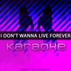 I Don't Wanna Live Forever (Karaoke Version) - Chart Topping Karaoke