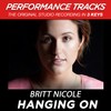 Hanging On (Medium Key Performance Track Without Background Vocals) - Britt Nicole