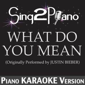 what do you mean (originally performed by justin bieber) [piano