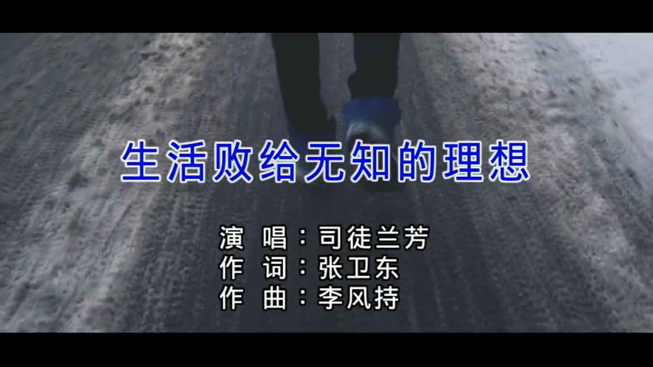 司徒兰芳《生活败给无知的理想》